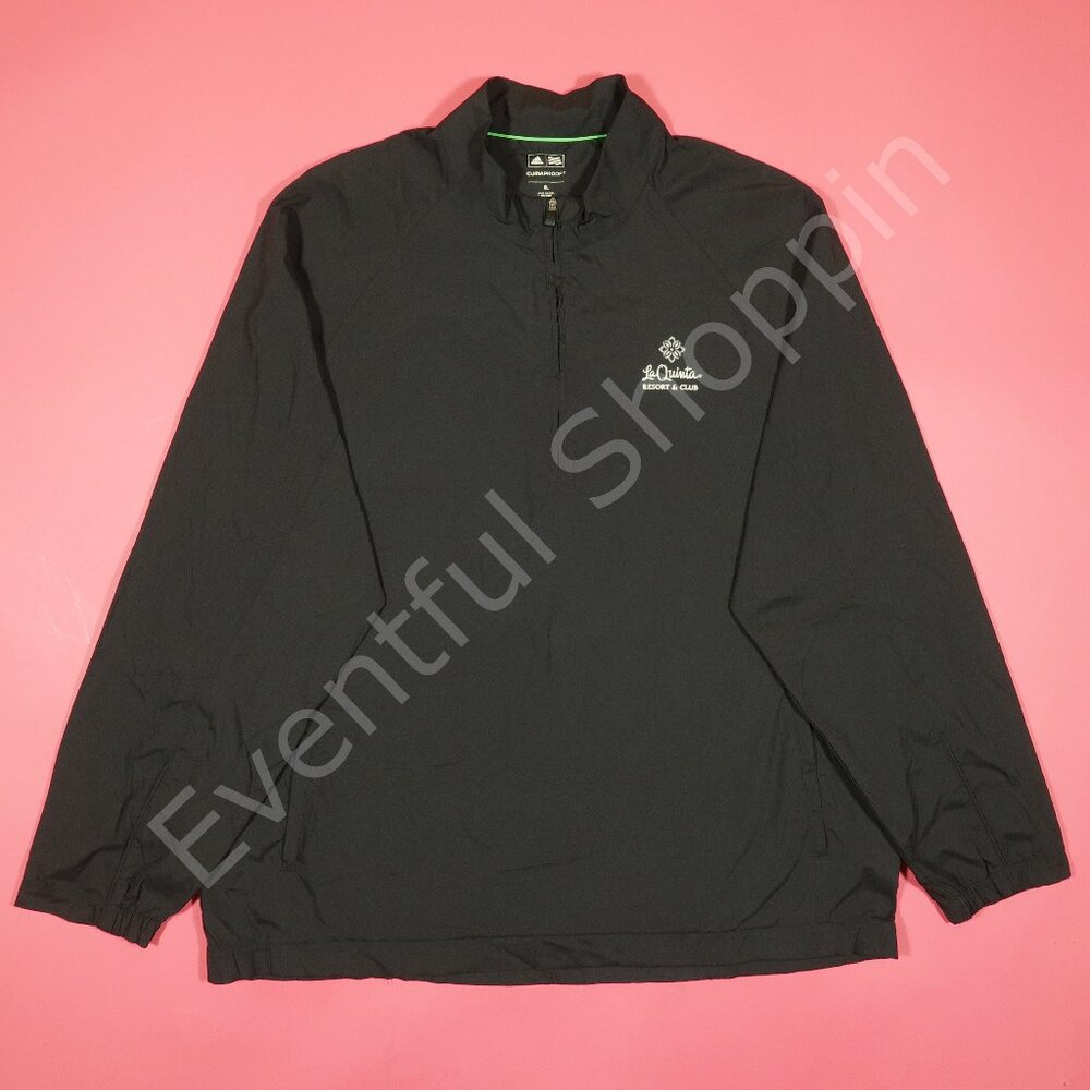 Adidas Golf Pullover Mens XL Black La Quinta Resort Club Quarter Zip